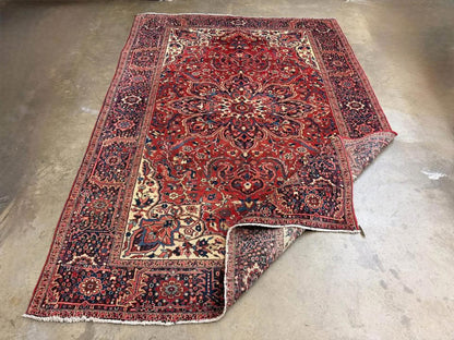 8’7”x12’6” Vintage Handmade Bakhtiari Rug
