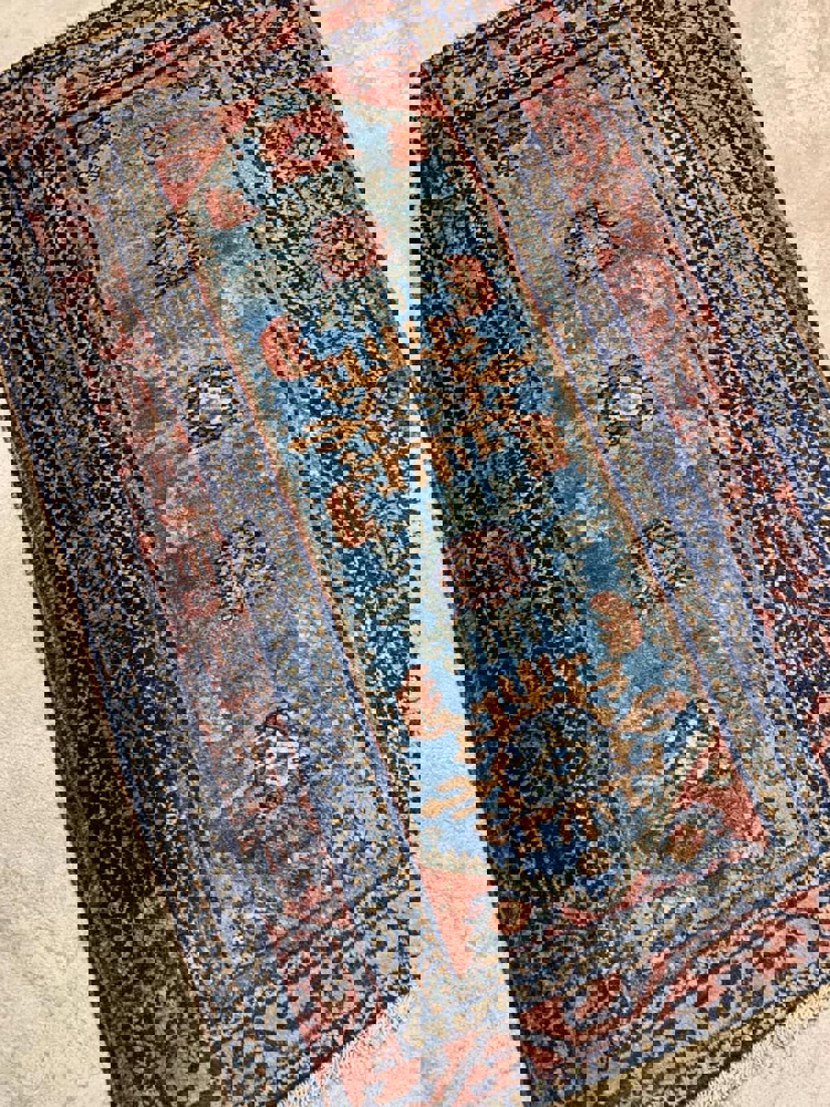 2'7"x3'11" Antique Handmade 100% Wool Persian Hamadan Rug