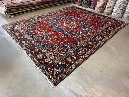 9’1”x12’ Hand-Knotted Wool Bakhtiari Rug