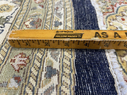 8’ Diameter Hand-knotted Wool Round Area Rug - Handmade Carpet 8x8 Blue