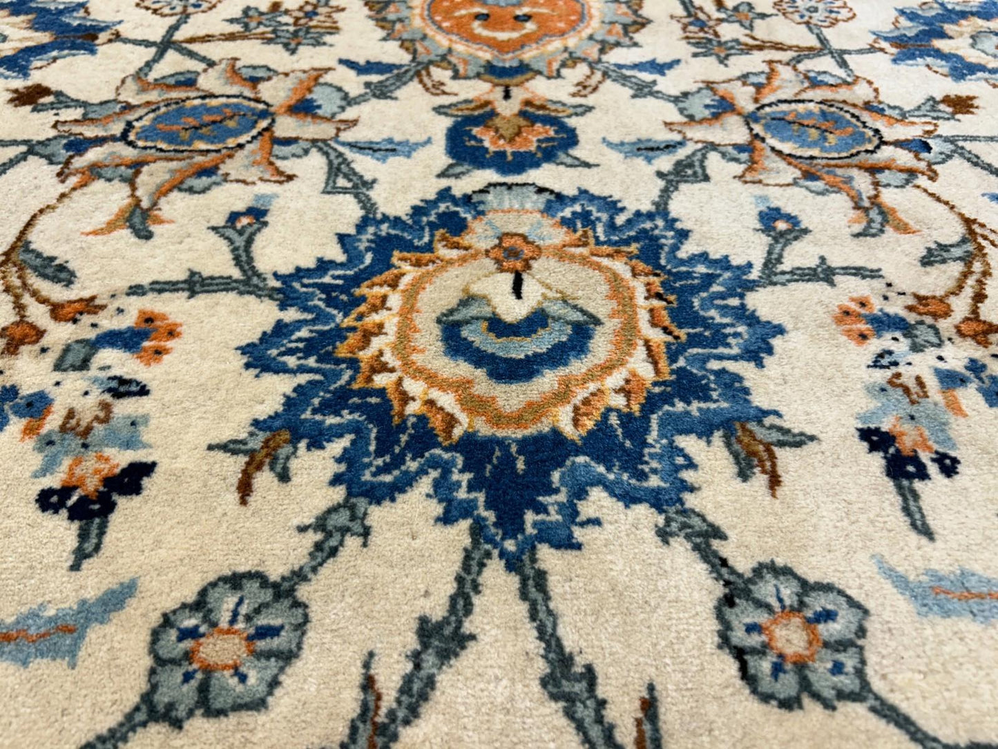 10’4”x15’2” Hand-Knotted Wool All-over Kashane Area Rug - Handmade Carpet 10x15