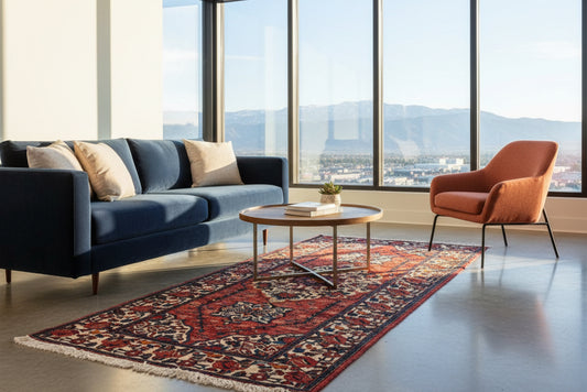 Hand-Knotted Persian Bakhtiari Rug - 5’x9’11”