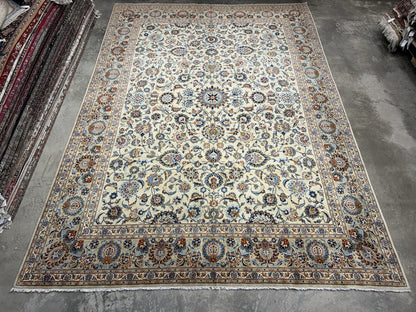 10’5”x14’5” Hand-Knotted Wool All-over Kashane Area Rug - Handmade Carpet 10x14