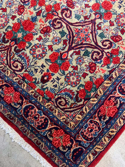 3'1'x4'11" Handmade Wool Persian Bidjar Rug