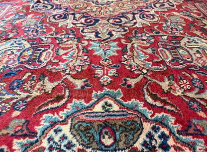 9’6”x12’6” Hand-knotted Wool Kashmar Area Rug