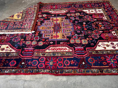 5'3"x8'1" Handmade 100% Wool Persian Nahavand Rug