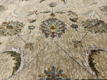 8’x10’ Hand-Knotted Wool Pishawar All-over Area Rug