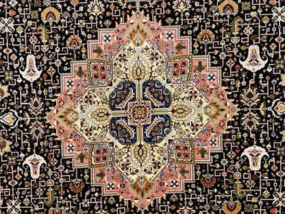 8’1”x10’ Hand-Knotted Fine Wool & Silk Herize Area Rug - Handmade Carpet 8x10