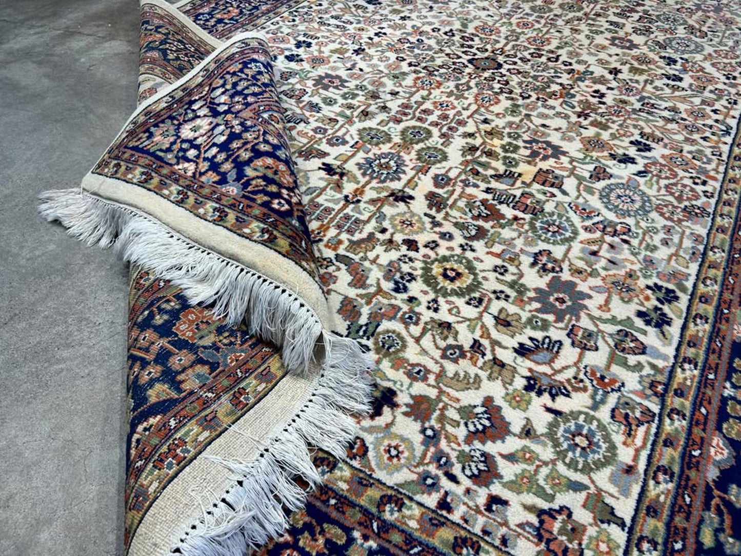 6'8"x9'1" Handmade Wool IndoTabriz Rug