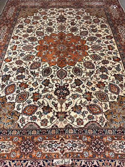 7’10”x9’10” Handmade Tabriz Rug- Signed