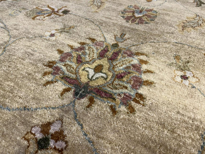 8’x10’ Hand-Knotted Wool Pishawar All-over Area Rug