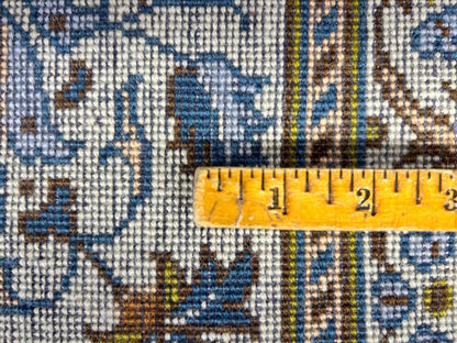 7'x10'9" Antique Handmade 100% Wool Persian Kashan Rug - Signed