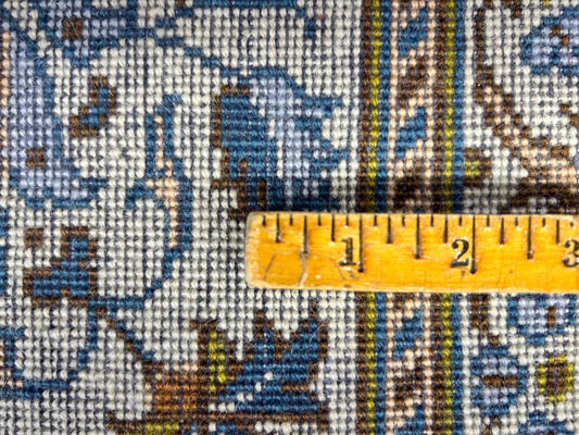 7'x10'9" Antique Handmade 100% Wool Persian Kashan Rug - Signed