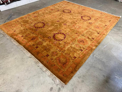 8’x9’8” Handmade Golden Gabbah Rug