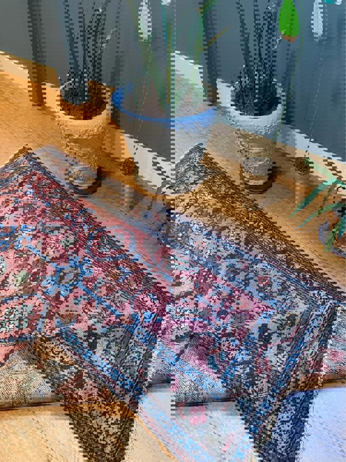 3’5”x6’ Antique Handmade Persian Hamadan Rug