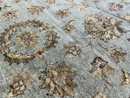 8’ Diameter Hand-knotted Wool Round Area Rug - Handmade Carpet 8x8 Green