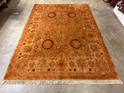 8’x9’8” Handmade Golden Gabbah Rug