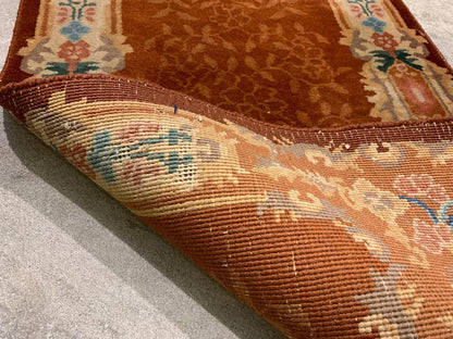 2'x4' Antique Handmade 100% Wool Rug