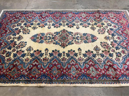 4’2”x7’2” Handmade Kerman Rug