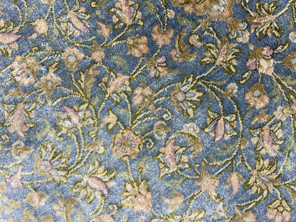 3x5 Luxurious Fine Hand-Knotted 100% Silk Persiane Qume Rug Handmade Green