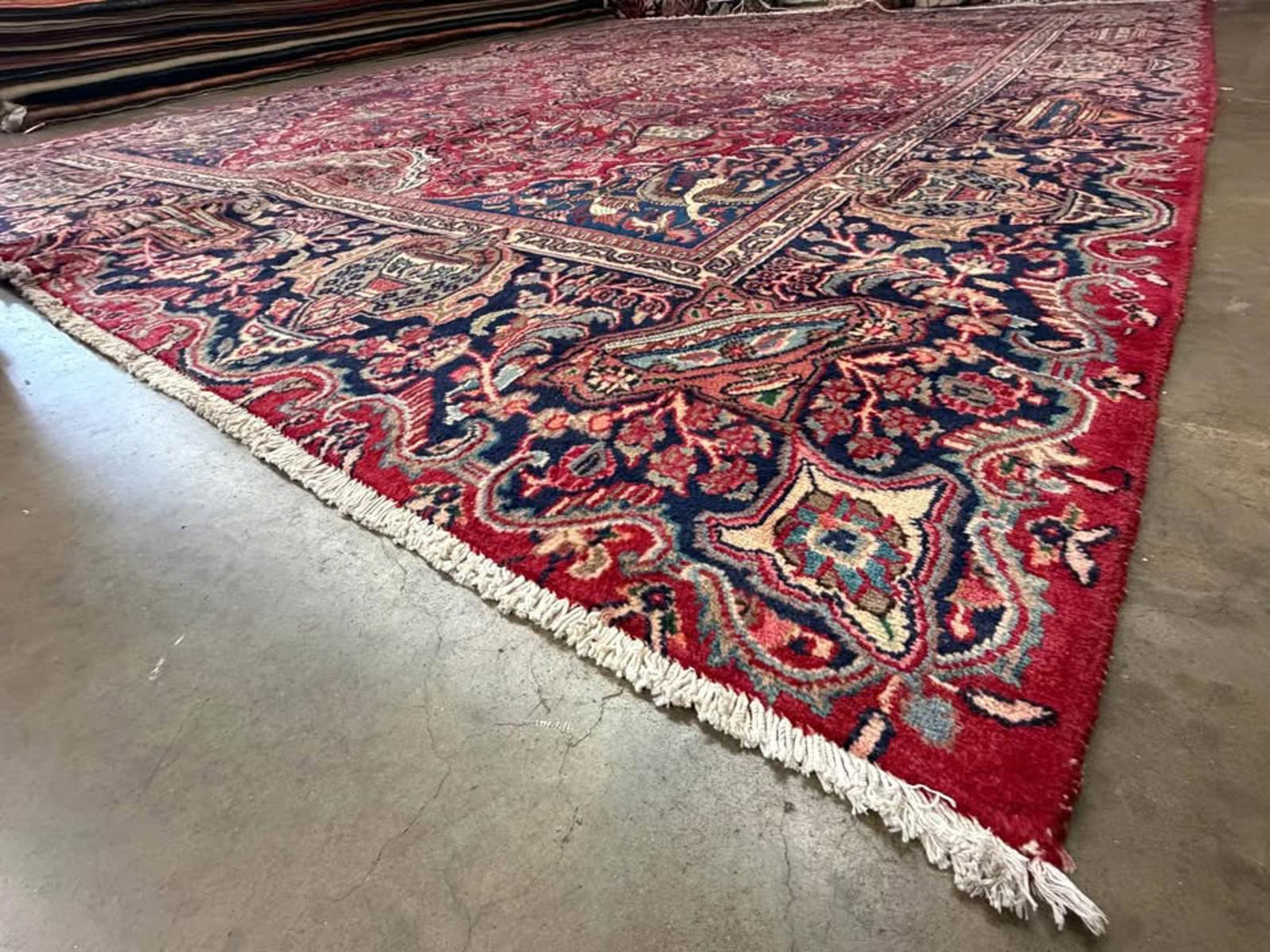 9’6”x12’6” Hand-knotted Wool Kashmar Area Rug