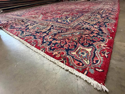 9’6”x12’6” Hand-knotted Wool Kashmar Area Rug