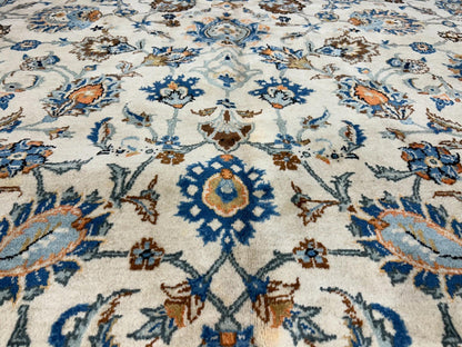 10’4”x15’2” Hand-Knotted Wool All-over Kashane Area Rug - Handmade Carpet 10x15