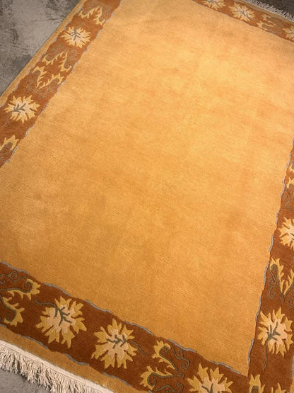 5'7"x7'10" Handmade 100% Wool Gabbeh Design Rug