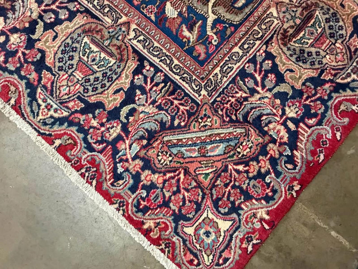 9’6”x12’6” Hand-knotted Wool Kashmar Area Rug