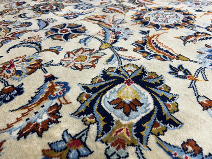 10’5”x14’5” Hand-Knotted Wool All-over Kashane Area Rug - Handmade Carpet 10x14