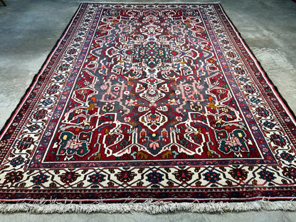 6'10"x10'3" Handmade 100% Wool Persian Bakhtiari Rug