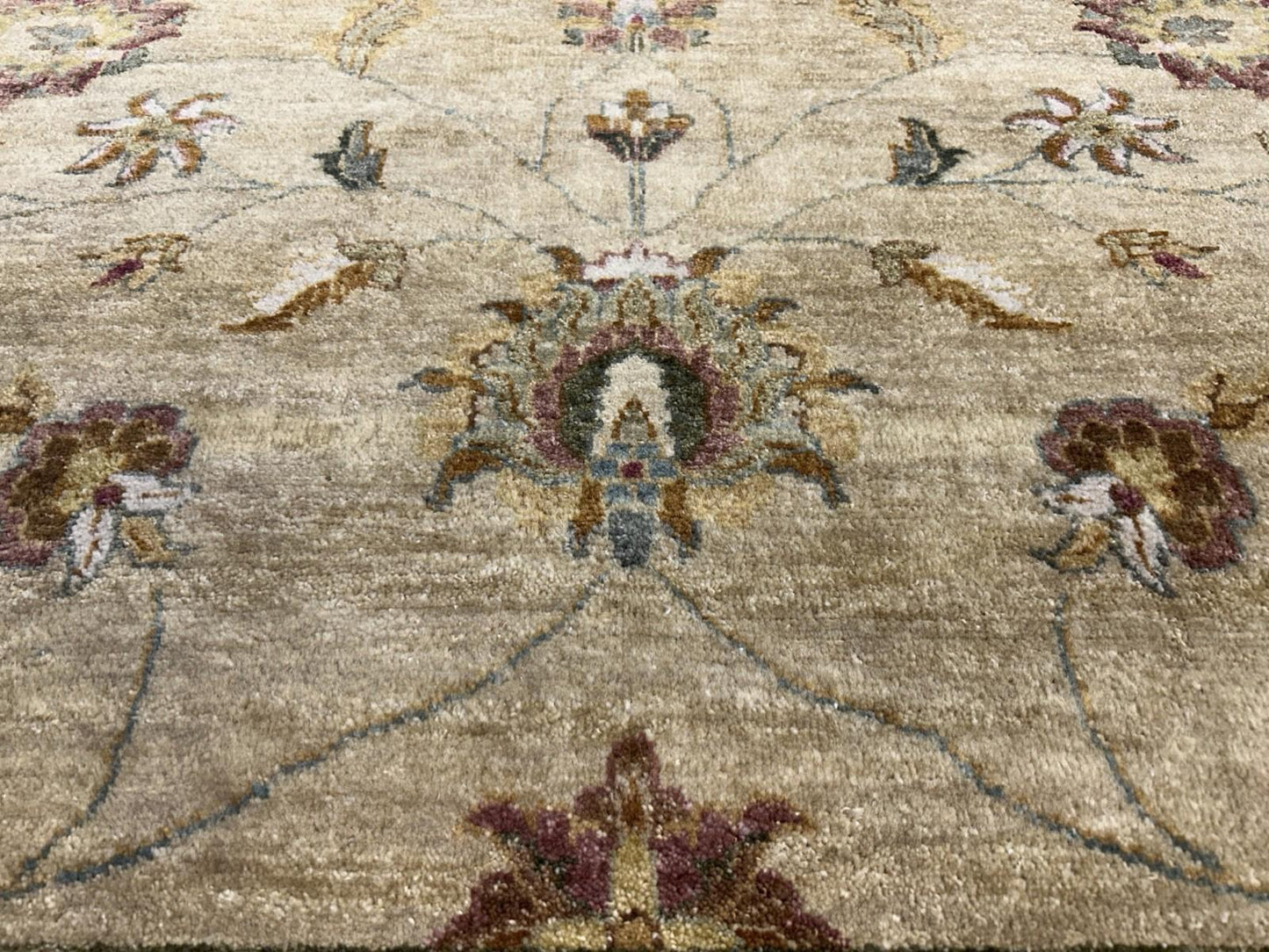 8’x10’ Hand-Knotted Wool Pishawar All-over Area Rug