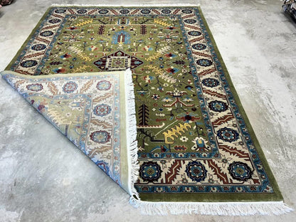 8'10"x11'10" Handmade 100% Wool IndoHeriz Rug