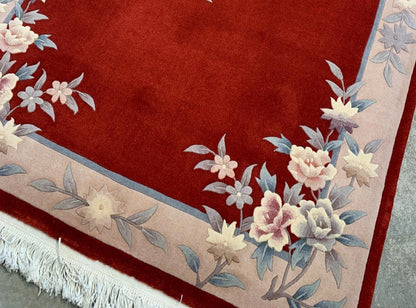 4'x6'2" Hand-Knotted Wool Art-Deco Area Rug - Handmade Carpet 4x6