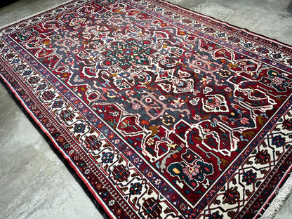 6'10"x10'3" Handmade 100% Wool Persian Bakhtiari Rug