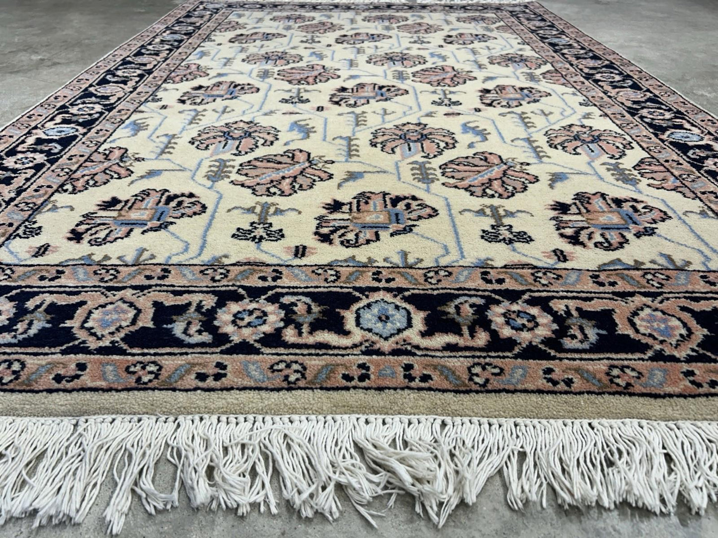 4’x5’10” Hand-knotted Wool All-Over Rug - Oriental Carpet 4x6