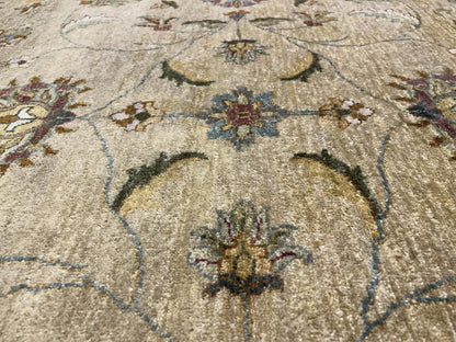 8’x10’ Hand-Knotted Wool Pishawar All-over Area Rug