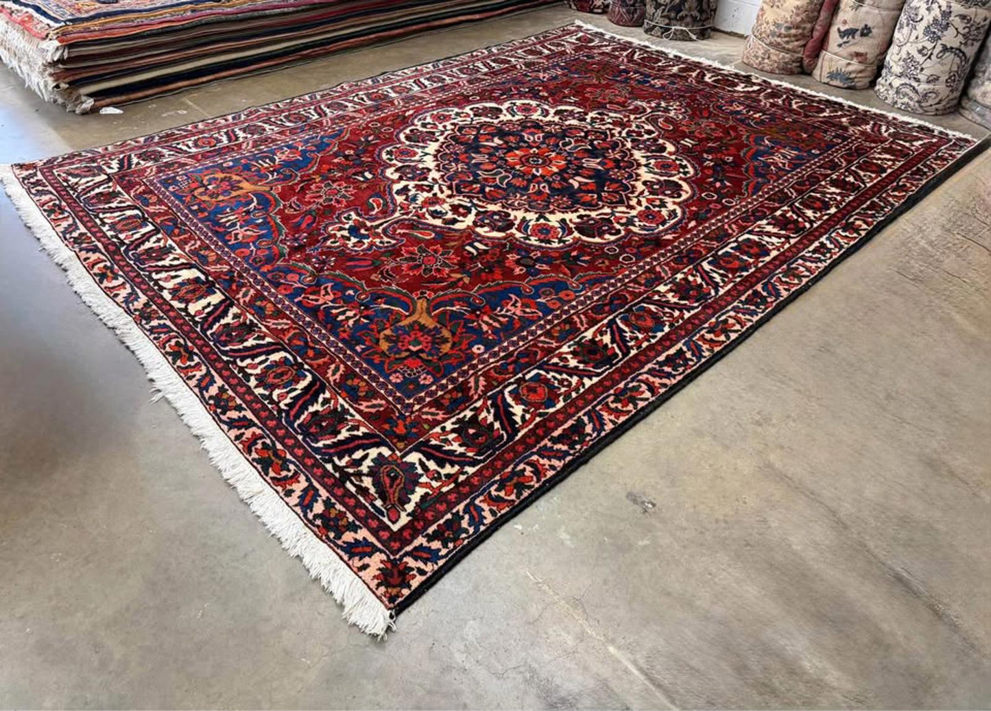 8’8”x12’2”Hand-Knotted Wool Bakhtiari Rug