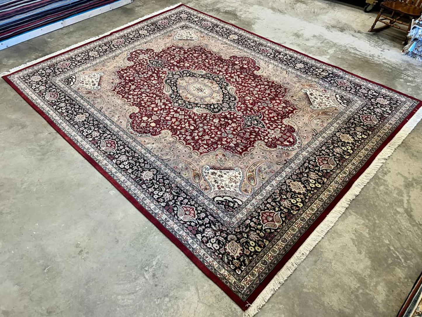 9'x12' Hand-Knotted Oriental Rug