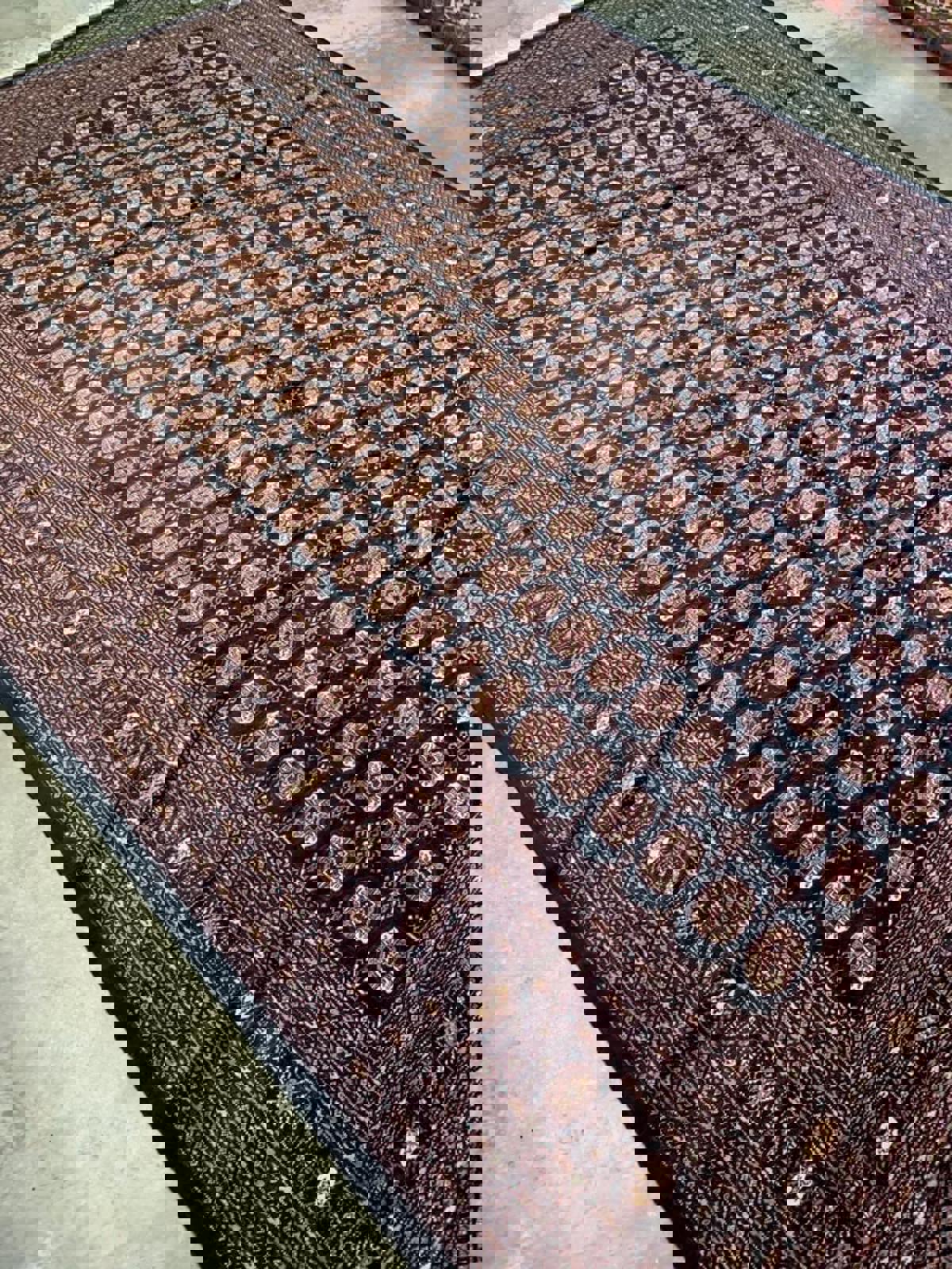 10'2"x13'3" Handmade 100% Wool Bokhara Rug