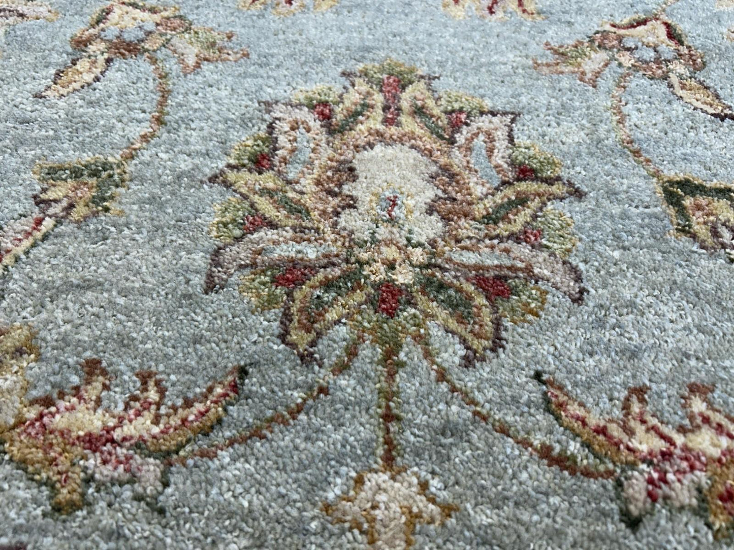 8’ Diameter Hand-knotted Wool Round Area Rug - Handmade Carpet 8x8 Green