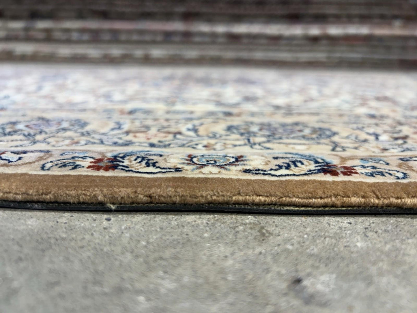 3’5”x5’9” Hand-Knotted  Fine Wool & Silk Isfahane Seirafian Area Rug - Signed