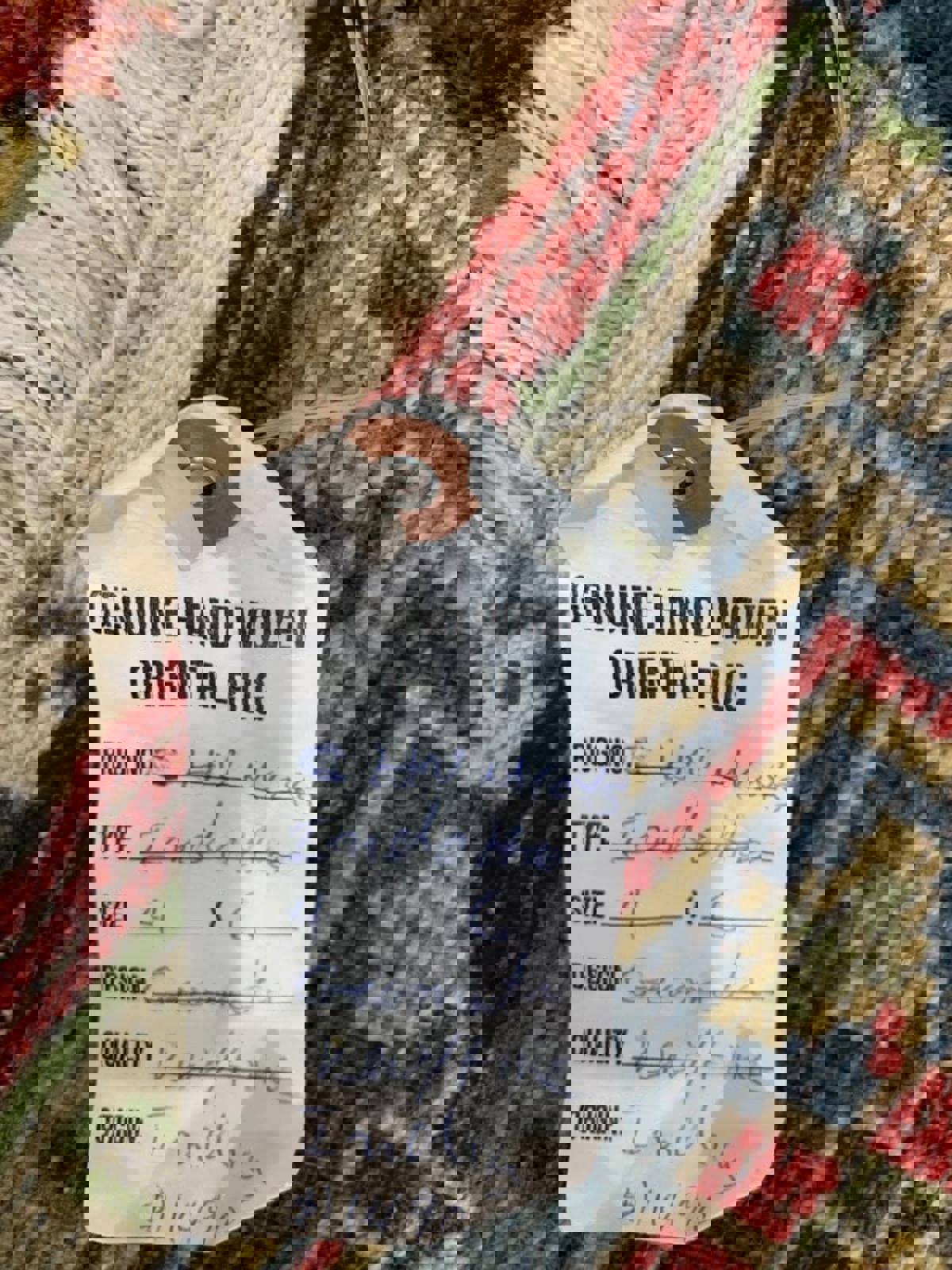 4'x6' Handmade 100% Wool Indo-Heriz Rug