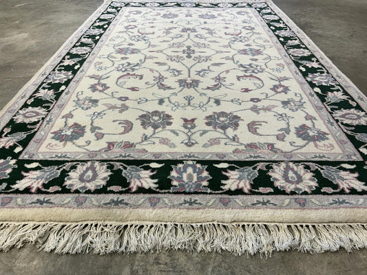 4’1”x6’2” Hand-knotted Wool All-Over Rug - Traditional Oriental Carpet