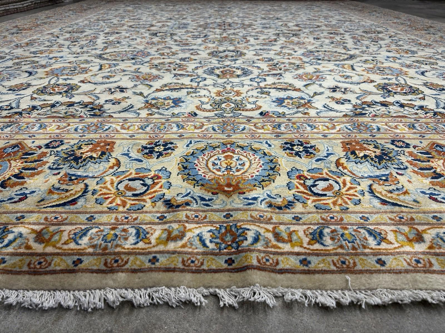 10’5”x14’5” Hand-Knotted Wool All-over Kashane Area Rug - Handmade Carpet 10x14