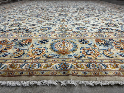 10’5”x14’5” Hand-Knotted Wool All-over Kashane Area Rug - Handmade Carpet 10x14