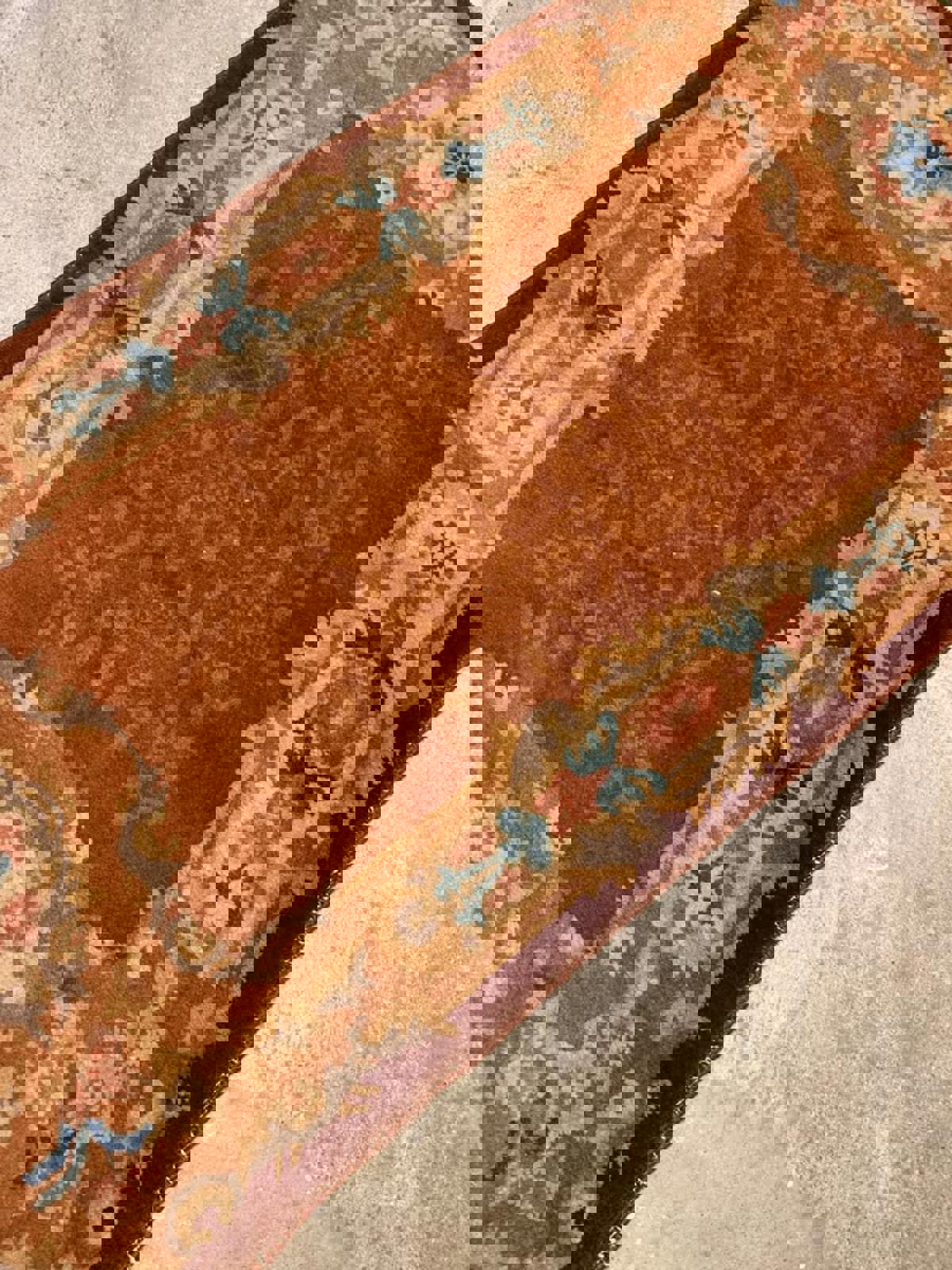 2'x4' Antique Handmade 100% Wool Rug