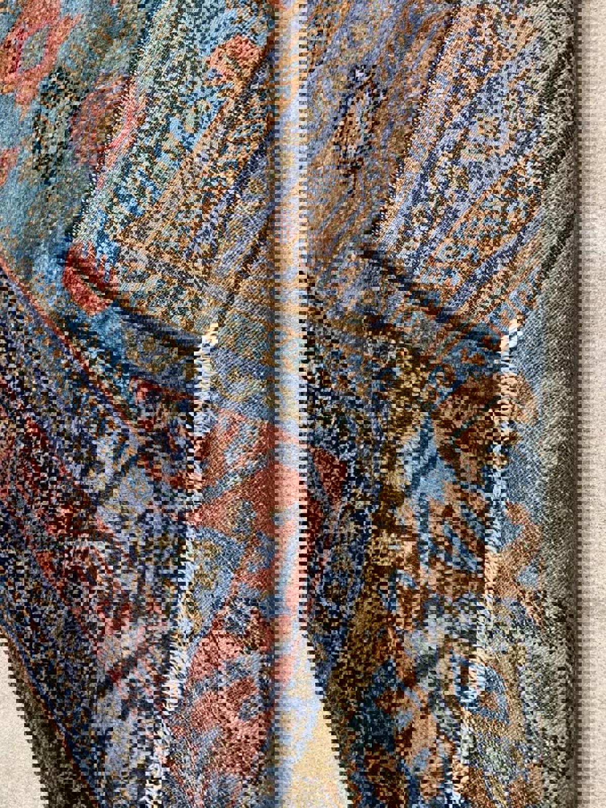 2'7"x3'11" Antique Handmade 100% Wool Persian Hamadan Rug