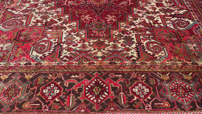 Hand-Knotted Persian Heriz Rug - 11’4”x18’10”