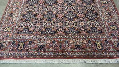 5’8”x7’8” Hand-Knotted Handmade Wool Persian Bidjar Area Rug